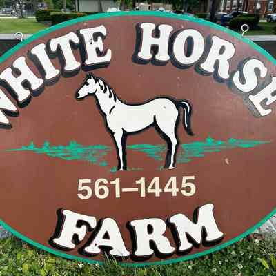 White Horse Farm Sign