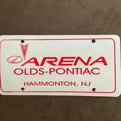 Arena Olds- Pontiac License Plate