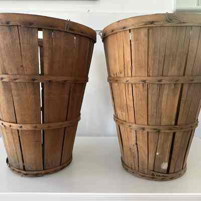 Wooden Farm Baskets- Large
