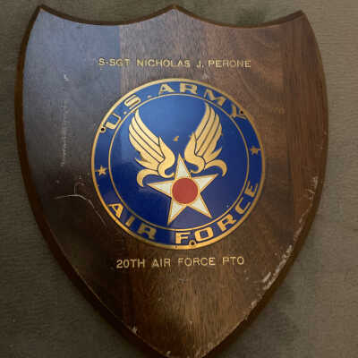 Plaque- Nicholas Perone, Sr