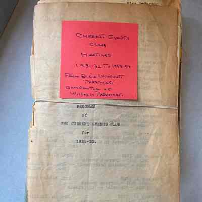 Current Events Club Notes Collection