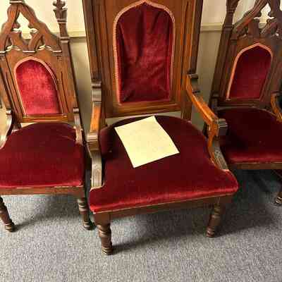Vintage Gothic Throne High Back Church Chairs