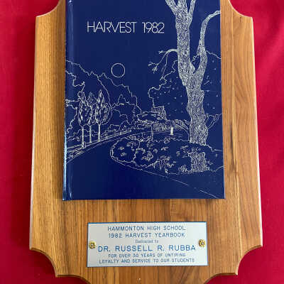 Plaque from HHS honoring Dr. Russell Rubba