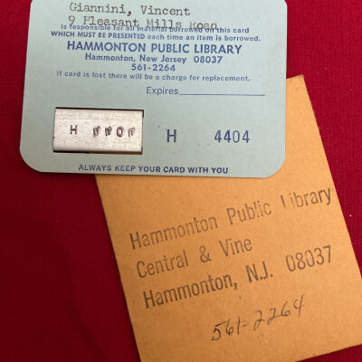 Hammonton Public Library Card