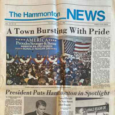 Hammonton News- Reagan Visit