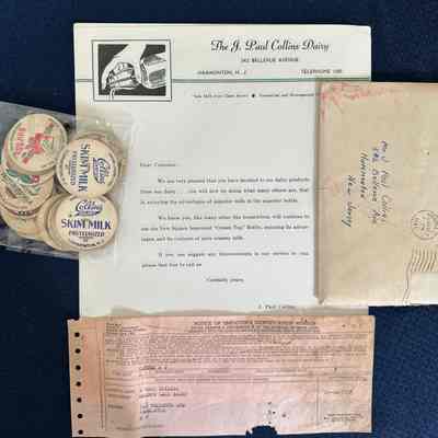 J. Paul Collins Dairy Memorabilia