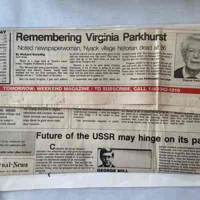 Virginia Parkhurst Clippings