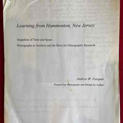 Learning From Hammonton, New Jersey