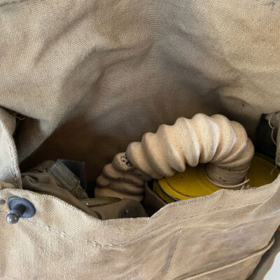 Gas Mask and Pack- WWI