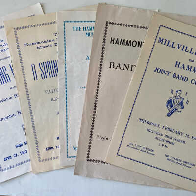 HHS, Millville, Hammonton Jr HS Band and Chorus Concert Programs