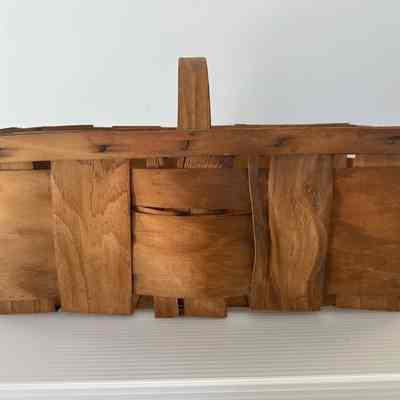 Wooden Farm Basket- Rectangular