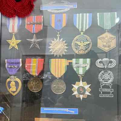 Medal Display for Major Merlino