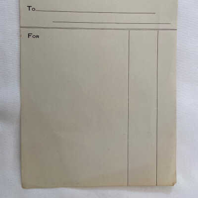 Blank Invoice from Michael Benedetto- Carpenter