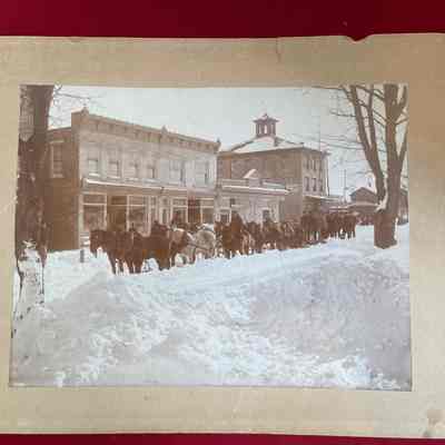 Bellevue Ave- Snowplow Breaking threw- 1899