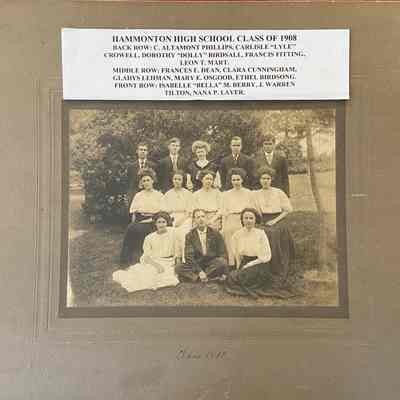 HHS Class of 1908, Hammonton High School
