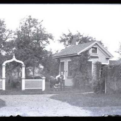 Negative, glass plate