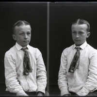 Negative, glass plate