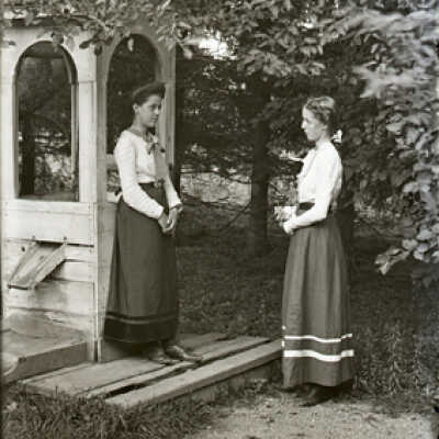 Negative, glass plate