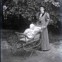 Negative, glass plate