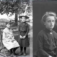Negative, glass plate