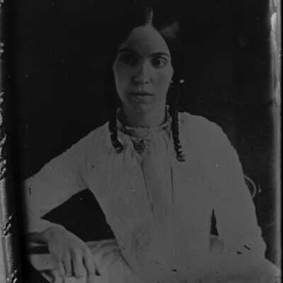 Negative, glass plate