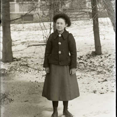 Negative, glass plate