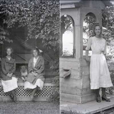 Negative, glass plate