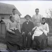 Negative, glass plate