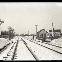 Negative, glass plate