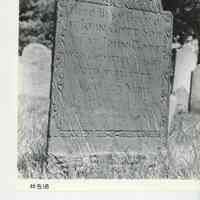 Gott, John 1752-1775 Historic Burying Grounds Inventory Form
