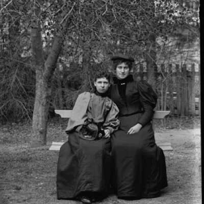 Negative, glass plate