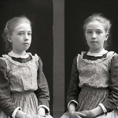 Negative, glass plate
