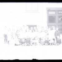 Negative, glass plate
