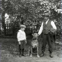 Negative, glass plate