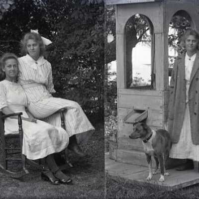 Negative, glass plate