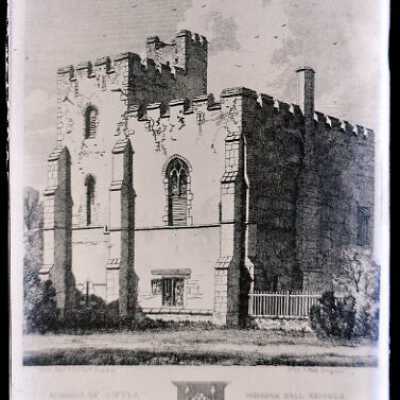 Negative, glass plate