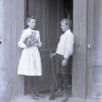 Negative, glass plate