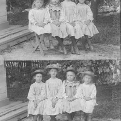 Negative, glass plate