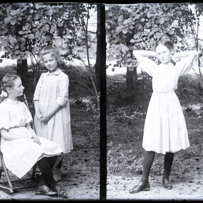 Negative, glass plate