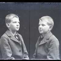 Negative, glass plate