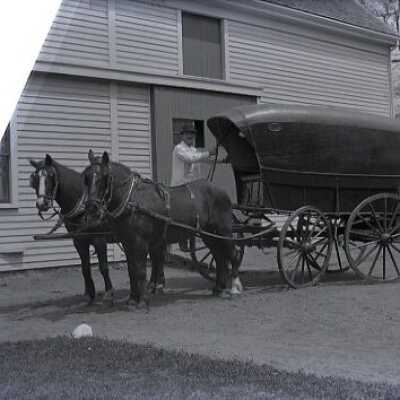 Negative, glass plate