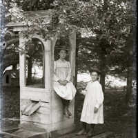 Negative, glass plate