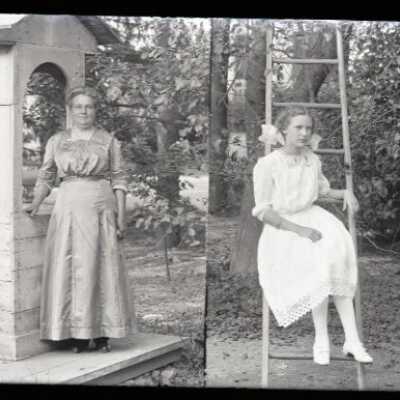 Negative, glass plate