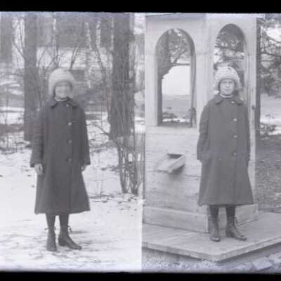 Negative, glass plate