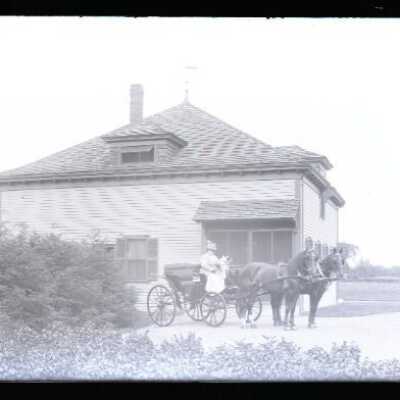 Negative, glass plate
