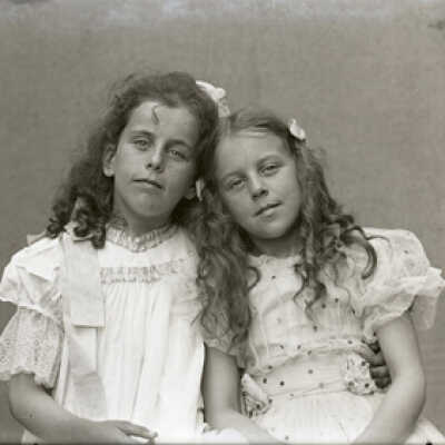 Negative, glass plate