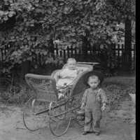 Negative, glass plate