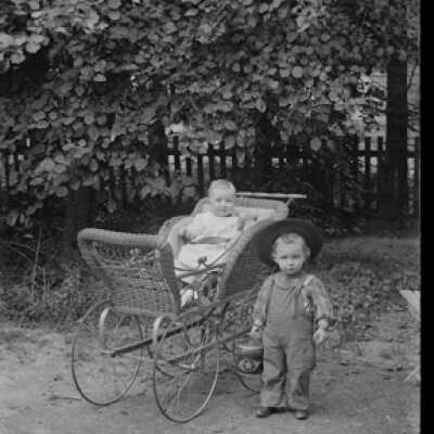 Negative, glass plate