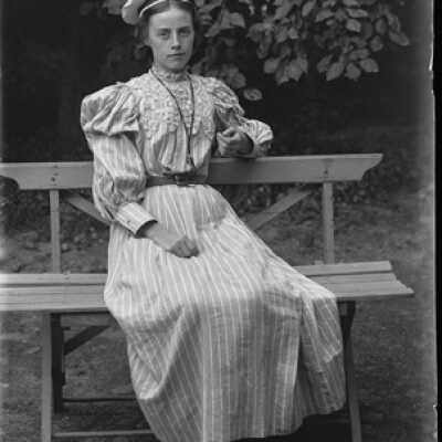 Negative, glass plate