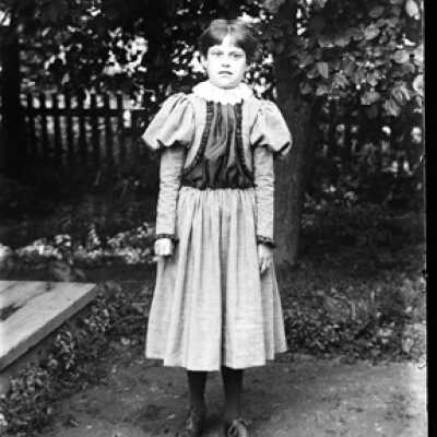 Negative, glass plate